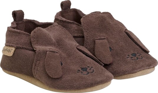 En Fant Slippers Suede Animal - Brown - 22