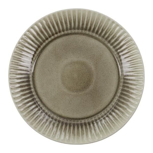 House Doctor Pleat tallerken 27 cm grå/brun House Doctor Pleat tallerken 27 cm grå/brun