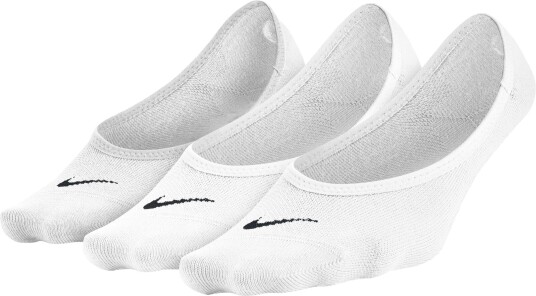 Nike 3 Pack Lightweight Footi Dame White/Black S Nike 3 Pack Lightweight Footi Dame White/Black S