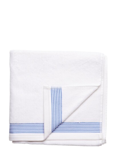 GANT Stripe Towel 70X140 White GANT BLUE BELL ONE SIZE
