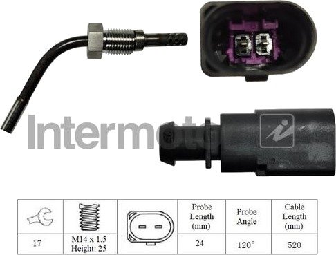 Sensor, eksostemperatur INTERMOTOR 27147