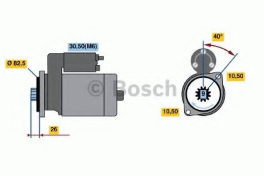 Starter BOSCH 0 986 019 820