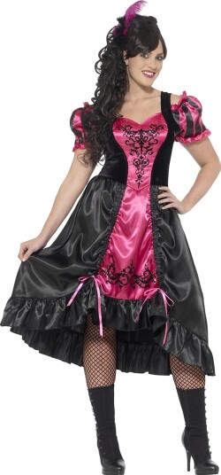 Smiffys Sassy Saloon Damekostyme Strl XL