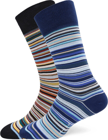 PS Paul Smith Men Sock 2 Pack Signtr   Multi/patterned   ONE SIZE