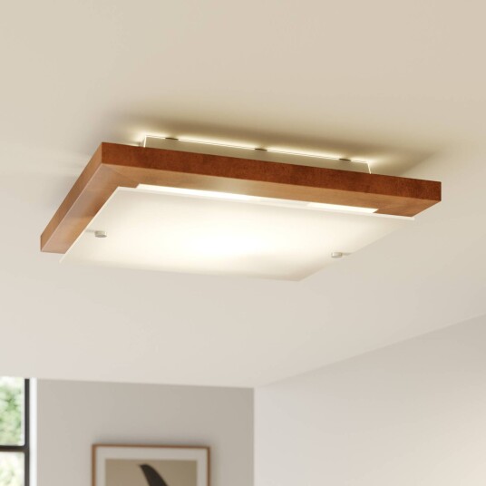 Envostar Kerio taklampe 35x35cm furu rustikk Envostar Kerio taklampe 35x35cm furu rustikk