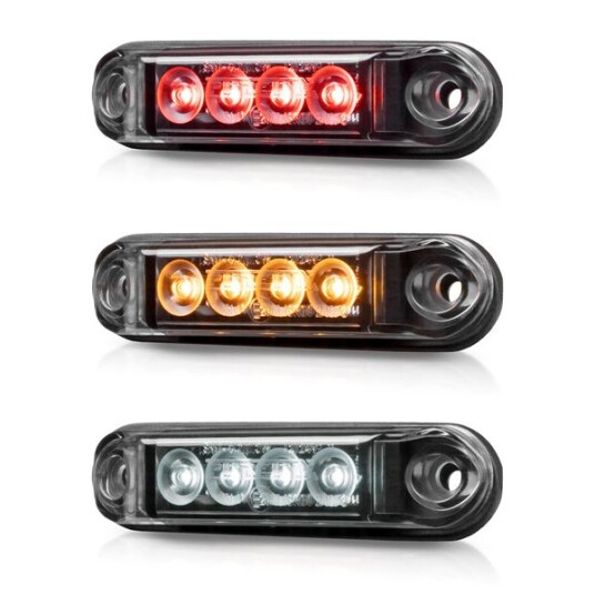 Posisjonslys PURELUX Spectre 4X Dark   12/24V / 1W / 78 mm Hvit