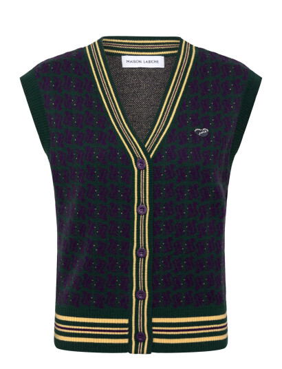 Maison Labiche Alombert Mini Patch Coeur - Green - XS
