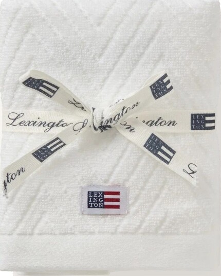 LEXINGTON Gavesett 2 pak håndklær hvit 30x50