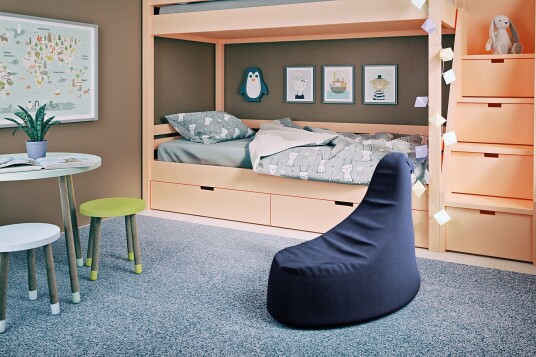 Ankala Sittepuff 90 cm Marineblå