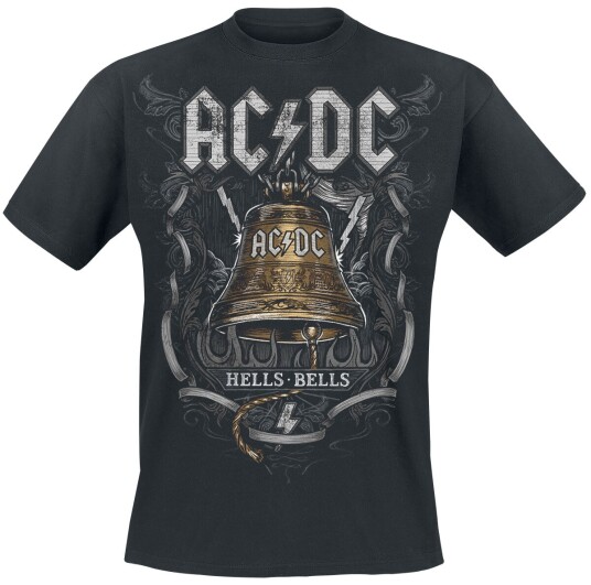 AC/DC T-skjorte Hells Bells S til 4XL Herrer svart