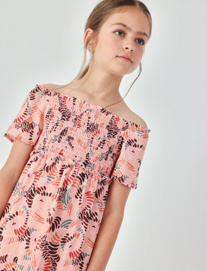 Boboli Dress Printed For Girl Pink 98