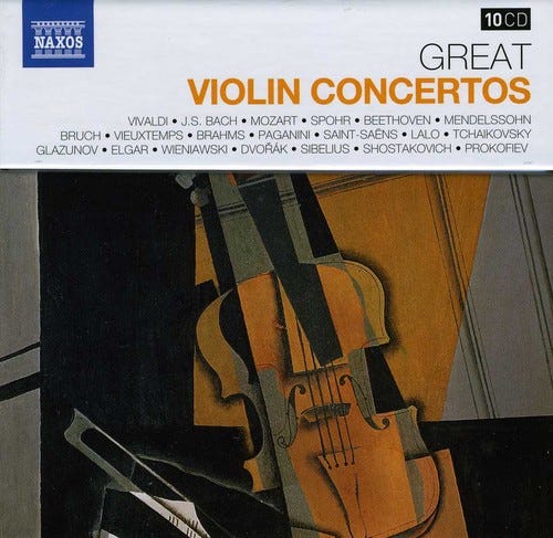 Diverse Artister DongSuk Kang Henning Kraggerud Ilya Kaler Marat Bisengaliev Misha Keylin Simone Lamsma Takako Nishizaki Tedi Papavrami Henri Vieuxtemps Niccolò Paganini Great Violin Concertos CD