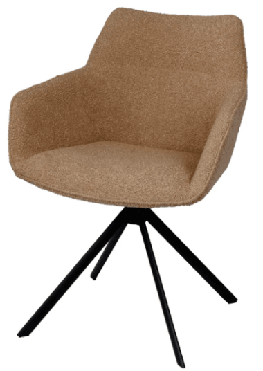 Trend Collection Johnson Roterende Spisestol Boucle Sand Trend Collection Johnson Roterende Spisestol Boucle Sand