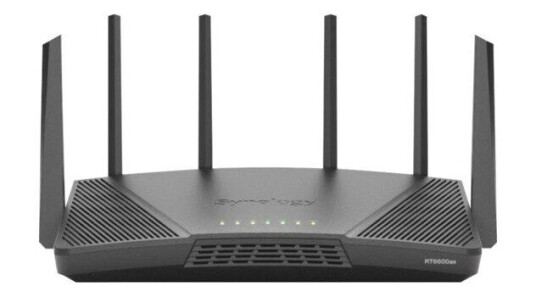 Synology RT6600ax Tri-band Wi-Fi 6 Ruter med 6600 Mbps Sort