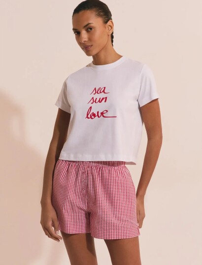 Etam Ylena  Pyjama Short   Red   S