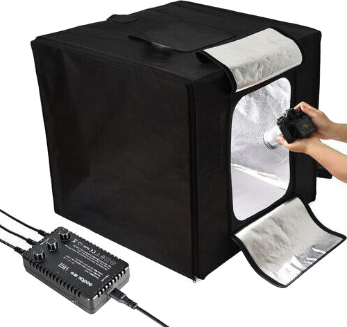 Godox LED-Lystelt 40x40x40 Lystelt med LED lys for produktfoto Godox LED-Lystelt 40x40x40 Lystelt med LED lys for produktfoto