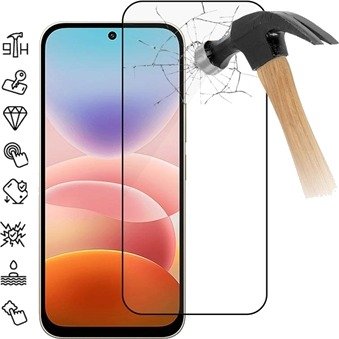Xiaomi Redmi 17 5G/4G Full Cover Beskyttelsesglass - 9H - svart kant