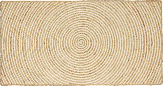 Områdetepper Hvit 80 x 150 cm Jute