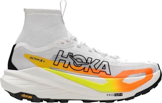 Hoka Tecton X 4 Herre Fntn/Frost/Neon Tangerine 42