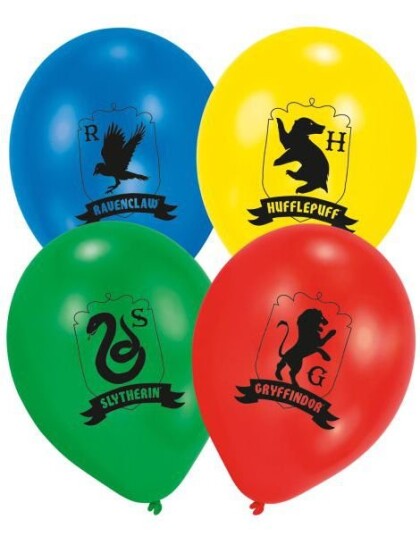 Amscan 6 stk Harry Potter Ballonger 27,5 cm Hogwarts 9915084