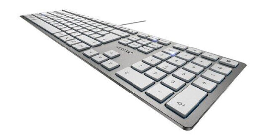 Cherry KC 6000 SLIM Kablet Tastatur Nordisk Layout Sølv Cherry KC 6000 SLIM Kablet Tastatur Nordisk Layout Sølv