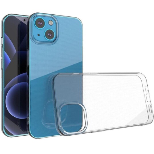 INCOVER iPhone 13 Crystal Clear Fleksibel Plast Deksel - Gjennomsiktig