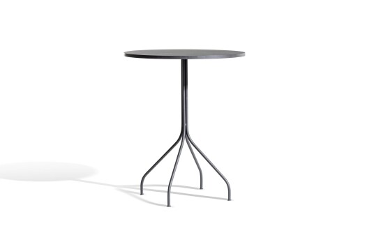 Skargaarden Arholma kafébord Mørkegrå stål 58 cm Grå