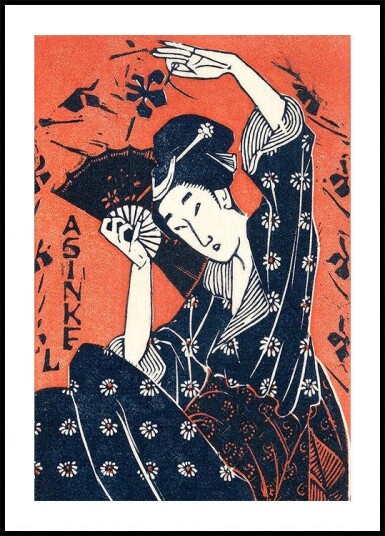 Japanese Woman 1935 Plakat Plakat / 70x100cm
