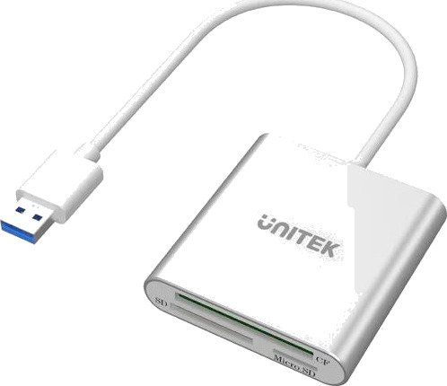 Unitek Y-9313 Kortleser USB-A SDXC MicroSD CF Sølv
