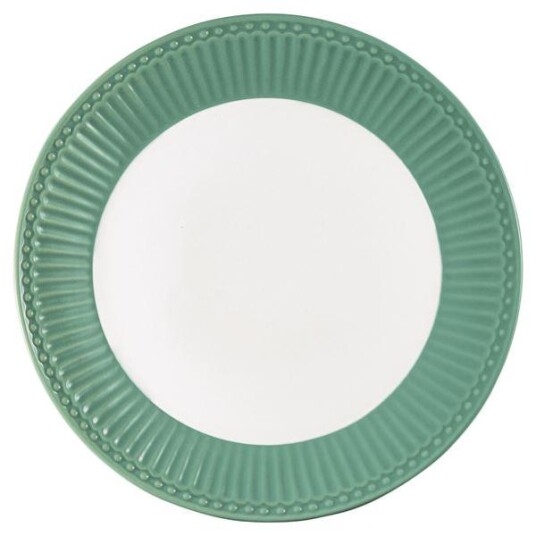 GreenGate  Alice frokosttallerken 23 cm dusty green