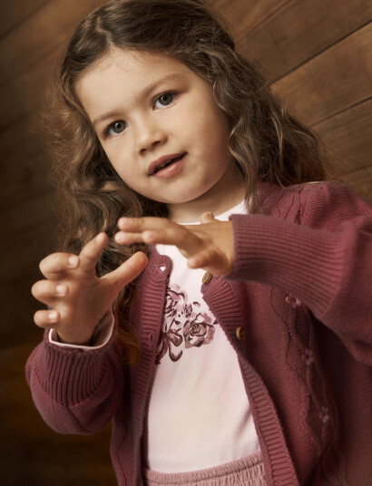 En Fant T Shirt Ls Pink 110