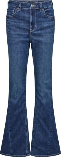 American Eagle Super High Rise Flare Blue 10 REGULAR