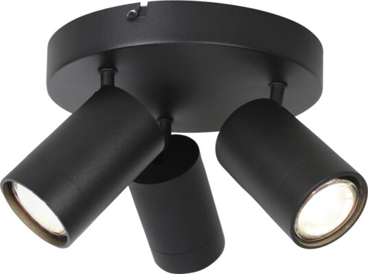 Älö Taklampe med 3 Dreibare Spotter Sort