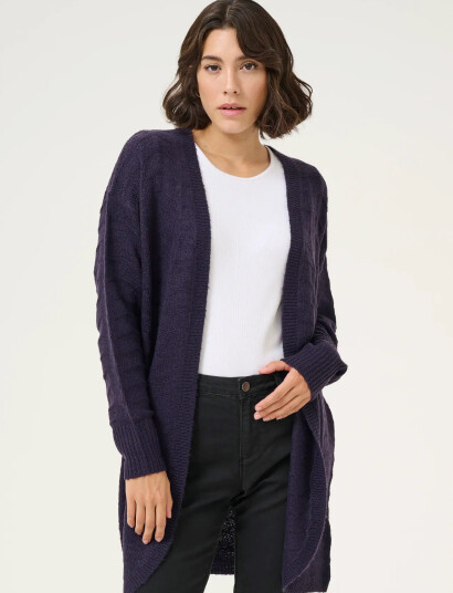Kaffe Kaemria Knit Cardigan - Purple - S Kaffe Kaemria Knit Cardigan - Purple - S