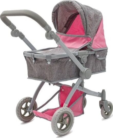 Baby Mix 2-I-1 Sophie Dukkevogn 3+ År Rosa/Grå