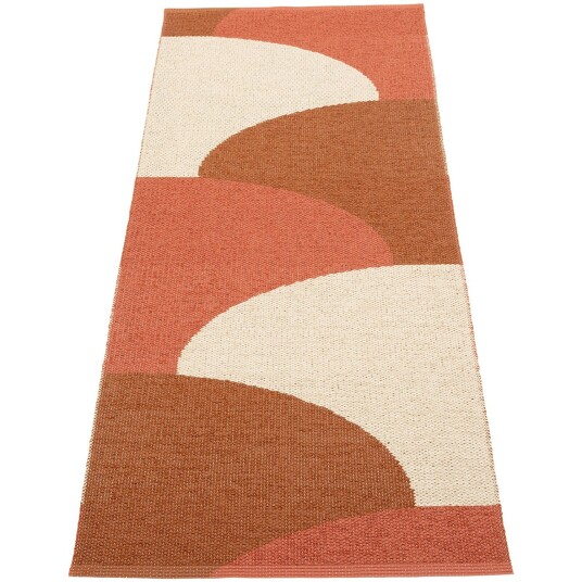 Pappelina Hill teppe Brick/Rust/Cream 70 x 180cm