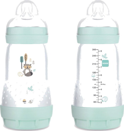 MAM Easy Start Anti-Colic Tåteflaske 260 ml Grå BPA-fri MAM Easy Start Anti-Colic Tåteflaske 260 ml Grå BPA-fri