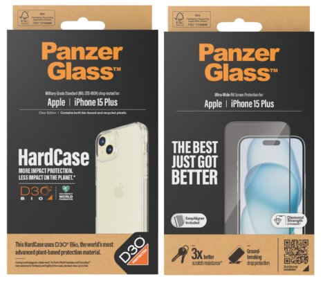 PanzerGlass D3O Hardcase Bakdeksel til Apple iPhone 15 Plus - Transparent PanzerGlass D3O Hardcase Bakdeksel til Apple iPhone 15 Plus - Transparent