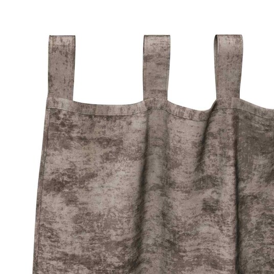 Gardin med gardiner 2 pcs Cappuccino 260 x 140 cm Fløyel Gardin med gardiner 2 pcs Cappuccino 260 x 140 cm Fløyel