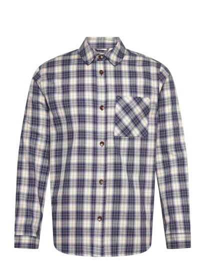 Mos Mosh Gallery Mmgdavid Spring Check Shirt   Navy   M