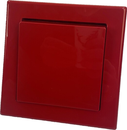 Schneider Jumbo stor bryter innfelt blank rød 1 pol/endevender Schneider Jumbo stor bryter innfelt blank rød 1 pol/endevender