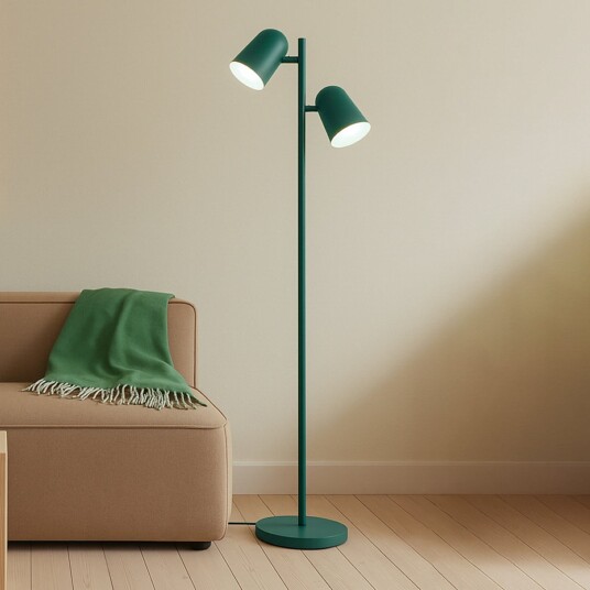 Gulvlampe Lindby Isara Grønn Stue Metall Moderne 23 165 Grønn