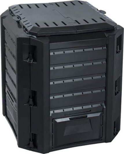 Prosperplast Compogreen Kompostbinge - Svart, 380 L (For biologisk avfall)