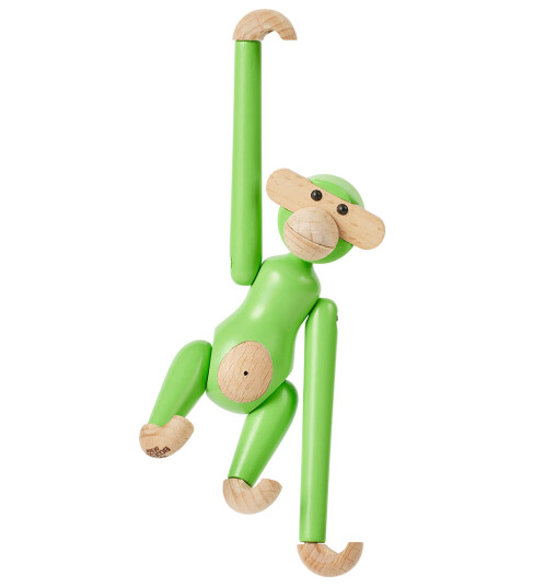 Kay Bojesen Mini Apekatt 9,5 cm Lys Grønn Trefigur
