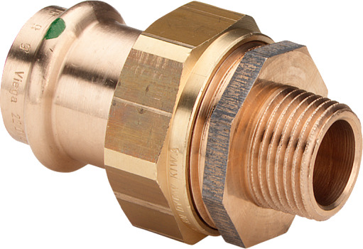 15 mm x 3/4" Sanpress adapterkobling