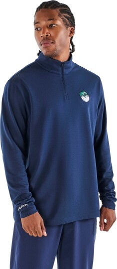 Malbon Flyer Midlayer Blå Golfgenser herre Navy Small