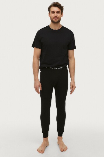 Ellos Collection Lange underbukser Adam Svart