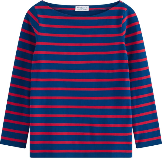 Lindex Striped Cotton Top Navy M