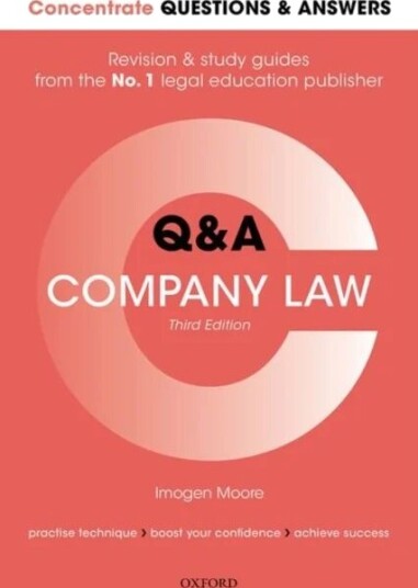 Concentrate Questions And Answers Company Law Av Imogen (Associate Professor In Law Univers Moore