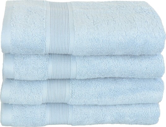 ByBorg Bambus Håndkle - 50x100 cm - Lyseblå - Bambus/bomull - Frottéhåndkle fra Excellent By Borg